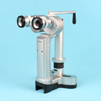 Качественная портативная щелевая лампа, микроскоп, светодиодная лампа с алюминиевым чехлом для переноски, 2 батарейки