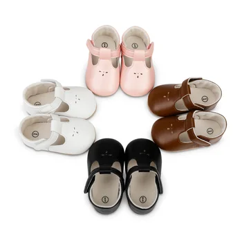 Первоклассные сандалии на плоской подошве из искусственной кожи для новорожденных, обувь для детских ходунков для вечеринки, фестиваля, детского душа