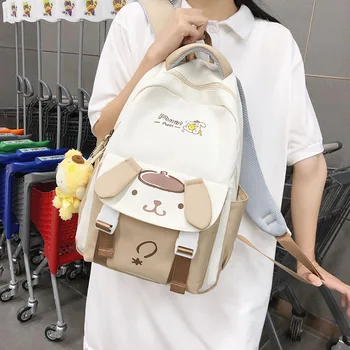 Новый детский рюкзак для старшеклассников Sanrio большой емкости, школьная сумка для хранения компьютера, дорожная сумка для девочек