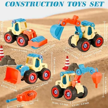 Набор игрушек для строительных грузовиков 