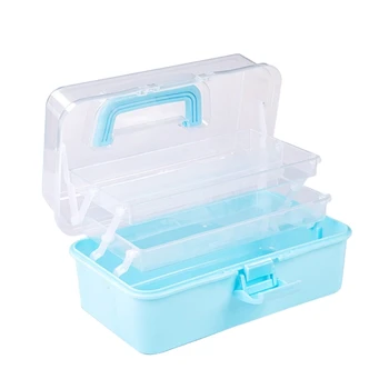 Практичный трехслойный ящик для хранения B36C, многофункциональный кейс для хранения, пластиковая коробка для лекарств для домашнего офиса