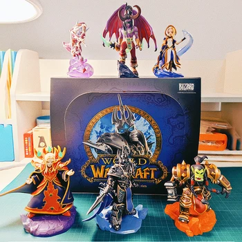 13-17 см 1/6 шт. World Of Warcraft Blind Box Mystery Box Коробка для сюрпризов Фигурное украшение комнаты Коллекция моделей для подарка мальчику