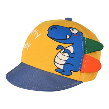 Детская бейсбольная кепка с мультяшным динозавром, милые животные, детская солнцезащитная кепка, уличные кепки для мальчиков и девочек