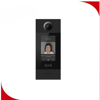 Видеодомофон с распознаванием лиц, алюминиевый наружный блок, система Android для телефона многоквартирного дома