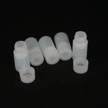 Lot5 10 мл Белый полипропиленовый пластиковый цилиндрический контейнер для химических веществ Бутылка для реагентов