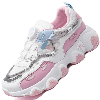 Спортивная обувь для маленьких мальчиков и девочек, Сетчатые кроссовки на мягкой подошве, Детские кроссовки 2023, Весенние новые повседневные дышащие кроссовки для бега для малышей