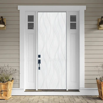 Самоклеящиеся белые обои Doors для входной двери, водонепроницаемые маслостойкие съемные наклейки, настенная роспись из ПВХ, домашний декор