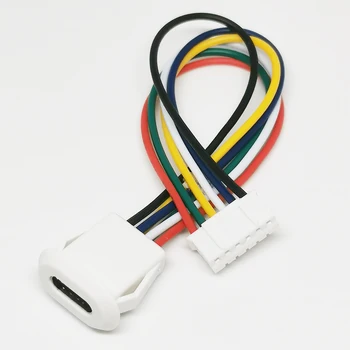 1-5 шт. Разъем USB Type C Type-C с пряжкой для карты Женский 5A Разъем для быстрой зарядки с высоким током, разъем для зарядного устройства USB-C