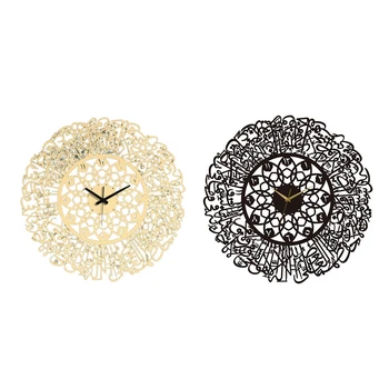 Акриловые исламские настенные часы 30 см Мусульманский домашний декор Настенные часы Каллиграфия Искусство украшения стен Настенные часы в помещении 30 см
