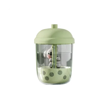 450 мл Портативная чашка для чая с молоком Koala, увлажнитель воздуха, USB настольный распылитель воды, диффузор для спальни, зеленый