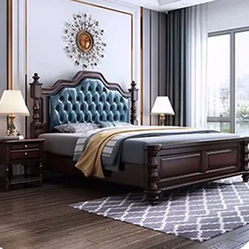 Двуспальная Кровать Royal Royal Queen в скандинавском стиле, высококачественная рама изголовья, Двуспальная кровать, роскошная Современная мебель для спальни Letti Matrimoniali