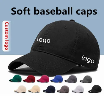 Изготовленные на заказ бейсболки, шляпы дальнобойщиков с логотипом, повседневные хлопковые мягкие спортивные бейсболки gorros