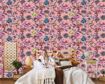 новые трехмерные цветы ручной росписи beibehang papier peint на заказ, фон для дивана в гостиной, современные обои для спальни