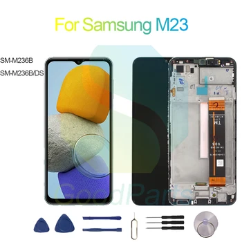Для Samsung M23 Замена экрана Дисплея 2408*1080 SM-M236B, SM-M236BDS M23 Сенсорный ЖК-Дигитайзер в сборе