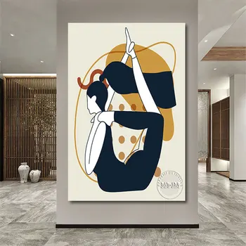 Боди-арт, 3D Ручная роспись, Сексуальная девушка, художественное произведение, Акриловый абстрактный холст, настенные картины, украшение гостиной Без рамы