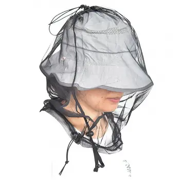 Капюшон от комаров, прочная Регулируемая шея, переносная сетка для головы, лицевая сетка с очень мелкими отверстиями, наружные принадлежности