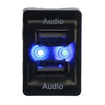 Автомобильный USB-адаптер аудиовхода Аудио конвертер Удлинительный кабель аудиоинтерфейс для Toyota Camry Rav4 Corolla 2009-2016