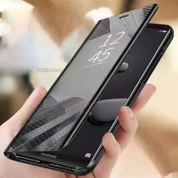 Умный Зеркальный Флип-чехол для телефона Samsung Galaxy A01 A11 A21 A31 A41 A51 A71 A81 A91 A21S 5G 360�� Защитный Чехол