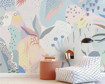 beibehang papel de parede, изготовленный на заказ скандинавский абстрактный фон для дивана в гостиной, экологичные обои для детской комнаты