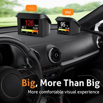 Автомобильный цифровой спидометр Автомобильный индикаторный прибор A202 OBD2 головной дисплей OBD2, отображение скорости поездки.
