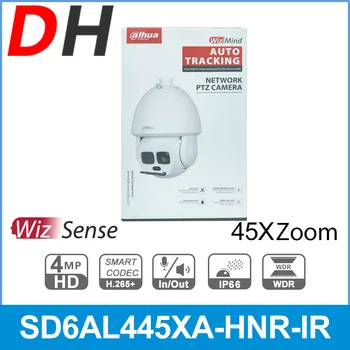 Наружная IP-камера Dahua 4MP HD PTZ SD6AL445XA-HNR-IR с 45-кратным ИК-зумом 300 м WizSense для видеонаблюдения IPC Hi-POE с автоматическим отслеживанием