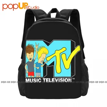 MTV Beavis и Батхед Внутри рюкзака с логотипом, дорожная пляжная сумка большой емкости, сумка для хранения, школьная спортивная сумка