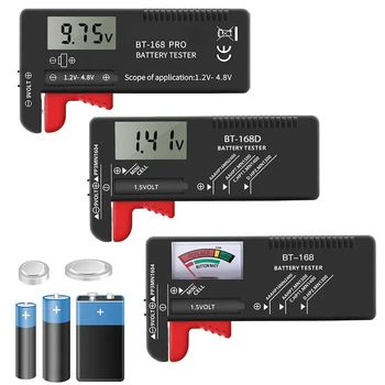 Индикатор емкости батареи AA AAA 18650 тестер уровня литиевой батареи измеритель напряжения вольт-монитор Детектор Ящик для хранения Держатель Чехол