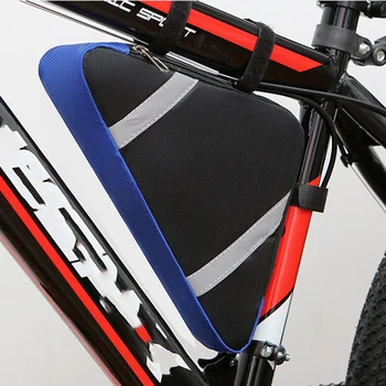 Новый велосипед Сумка для горного велосипеда из ткани Оксфорд Треугольная Сумка Велосипедная сумка Сумка для рамы передней трубы Кронштейн рамы Седельная сумка