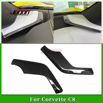 Накладка Крышки Боковой Панели Динамика Салона Автомобиля Из Углеродного Волокна Для Corvette C8 Stingray Z06 Coupe Z07 2020-2024 Аксессуары