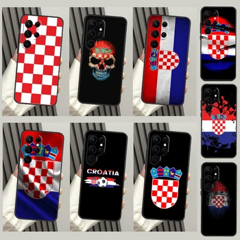 Чехол с флагом Хорватии для Samsung Galaxy S23 S22 Ultra S20 S21 FE S9 S10 Note 10 Plus Note 20 Ultra Cover