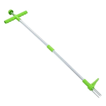 Инструмент для удаления сорняков Ручной инструмент для прополки + Длинная ручка, сверхмощный садовый инструмент для прополки для сада
