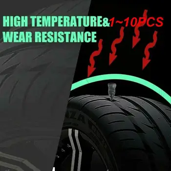 1 ~ 10ШТ Вакуумный гвоздь для ремонта шин для мотоциклов Ремонт бескамерных шин Резиновые гвозди для самостоятельного ремонта шин Пленка для шин Износостойкость ногтей