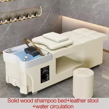 Кресло для мытья ушей Full Lay Shampo Beauty Thai Hair Salon Термостатическое Специализированное Кресло Для Мытья ушей Silla Peluqueria Salon Furniture