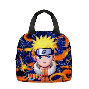 3D печать Naruto Периферийная детская сумка для ланча Сумка для учащихся начальной и средней школы Сумка для ланча