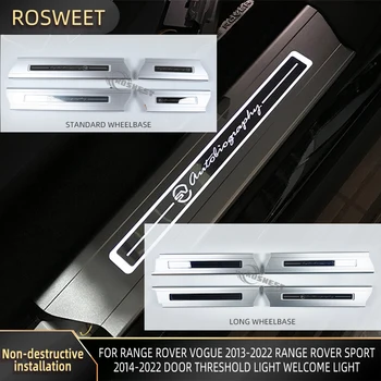 Накладка На Порог Двери Для Land Rover Range Rover Vogue 2013-2022 /Range Rover Sport 2014-2022 Индикатор Порога Двери Приветственный Индикатор