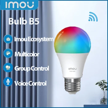 Imou Bulb B5 WiFi Smart LED Голосовое управление с регулируемой яркостью, Удаленное Расписание энергопотребления, Интеллектуальные энергосберегающие светильники для декоративного дома