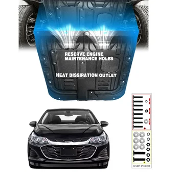Для Chevrolet Cruze 1.4t 2016-2019 Черный Под Защитной Пластиной Двигателя Брызговик Грязевое Крыло Протектор Брызговика