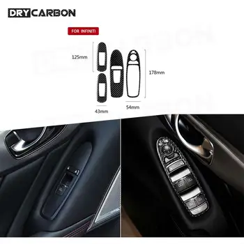Обвесы для салона автомобиля из углеродного волокна RHD Аксессуары Декоративные наклейки для Infiniti Q50 Q60 2014-2020 Автостайлинг