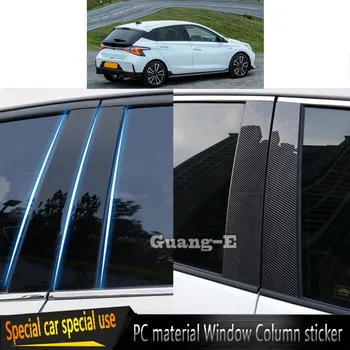 Для Hyundai I20 2020 2021 2022 2023 Материал автомобильного ПК Крышка стойки Стойки Отделка двери Молдинг окна Декоративная наклейка