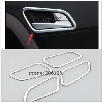 Подходит на 2014-2017 годы для Hyundai ix25 (creta)   ABS Глянцевая или матовая Внутренняя боковая дверная ручка, крышка чаши, 4 шт