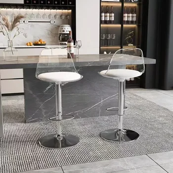Скандинавские обеденные стулья, красивые Высококачественные акриловые Сверхлегкие, современный дизайн для кемпинга, стулья для гостиной, мебель Silla Comedor