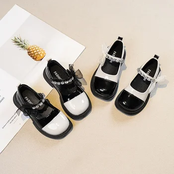 Zapatos Niña; Маленькая кожаная обувь для девочек; обувь принцессы; Мягкая подошва; Обувь Мэри Джейн; Сокровище; тренд обуви для выступлений; Лучшая обувь для девочек