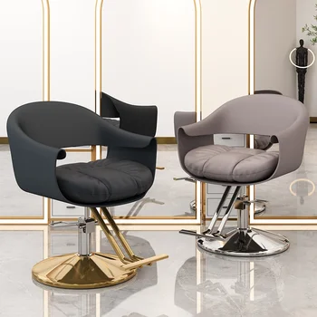 Современное вращающееся парикмахерское кресло, шампунь, роскошные парикмахерские кресла для салонов красоты, эргономичная мебель для салонов Silla Barberia SR50SF
