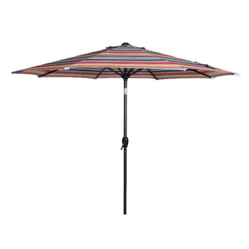 Опоры 9-футового многослойного круглого наружного наклонного зонтика для внутреннего дворика с рукояткой