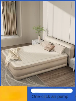 Надувной коврик Бытовая двойная толстая плавающая кровать больших размеров для улицы Переносная одноместная двуспальная надувная кровать