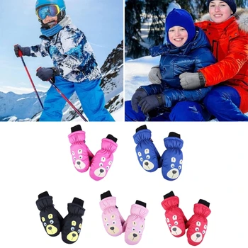 Детские лыжные перчатки Bear Зимние Теплые Перчатки Водонепроницаемые Велосипедные