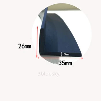 Изготовленный на заказ резиновый угол L-образной полосы Corner Protecor Edge Encloser Shield Прокладка для предотвращения столкновений 26x35 мм черный
