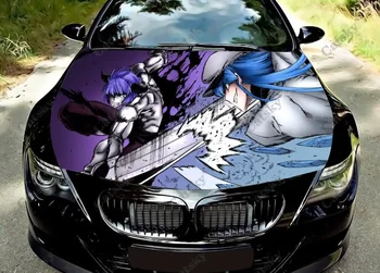 Наклейка на капот автомобиля с аниме Akame ga Kill, виниловая наклейка, графические наклейки на двигатель, подходящие для большинства автомобилей