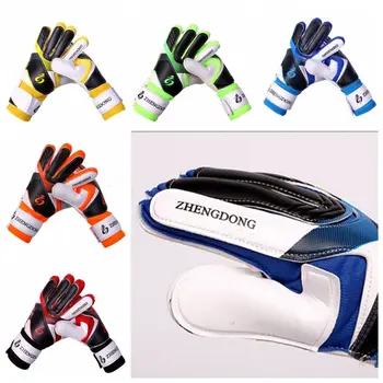 Износостойкие футбольные перчатки, отличные толстые латексные вратарские перчатки, противоскользящие красочные тренировочные перчатки для вратаря, детские / взрослые