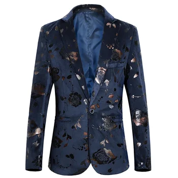 Новый роскошный мужской демисезонный Модный Деловой костюм, пиджак для свадебного банкета, Брендовый приталенный пиджак, Мужской блейзер, Большие размеры S-6XL